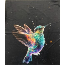 Veliūras soft motyvas 50x50cm KOLIBRI